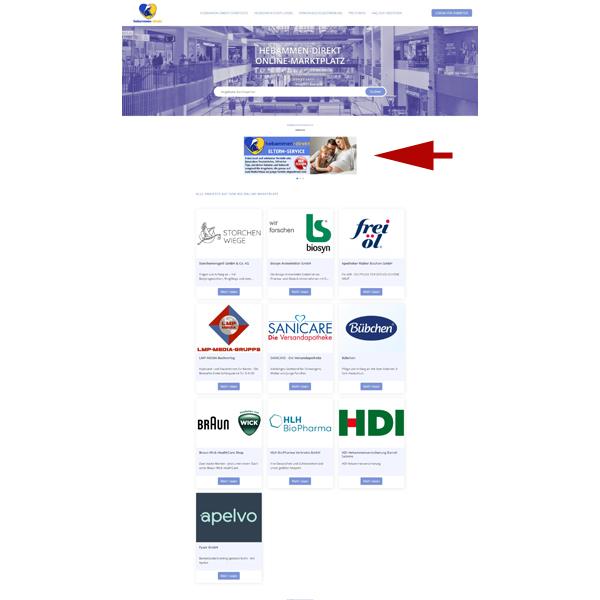 Banner Startseite oben - Hebammen-Direkt Online-Marktplatz - 1 Monat