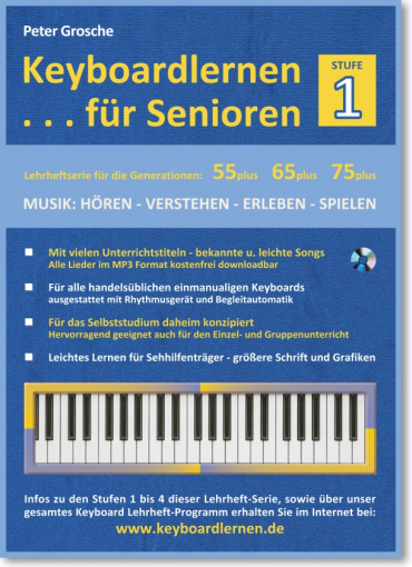 Keyboardlernen für Senioren - Stufe 1